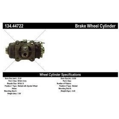 Cylindre de roue à droite arrière by CENTRIC PARTS - 134.44722 pa3