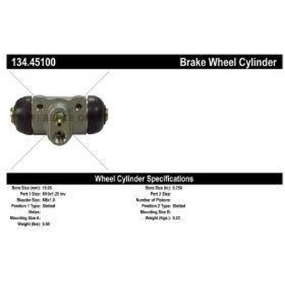 Rear Right Wheel Cylinder by CENTRIC PARTS - 134.45100 pa3