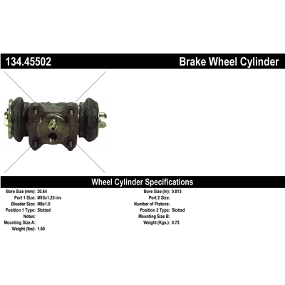 Rear Right Wheel Cylinder by CENTRIC PARTS - 134.45502 pa2