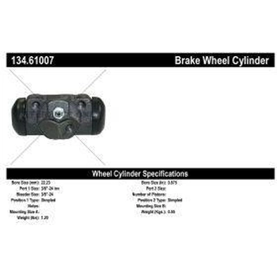 Rear Right Wheel Cylinder by CENTRIC PARTS - 134.61007 pa3