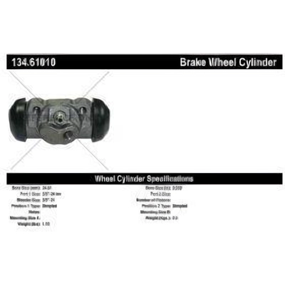 Rear Right Wheel Cylinder by CENTRIC PARTS - 134.61010 pa3