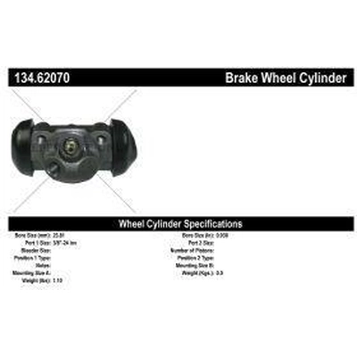 Rear Right Wheel Cylinder by CENTRIC PARTS - 134.62070 pa1