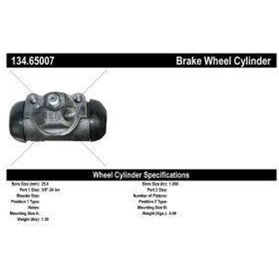 Rear Right Wheel Cylinder by CENTRIC PARTS - 134.65007 pa1