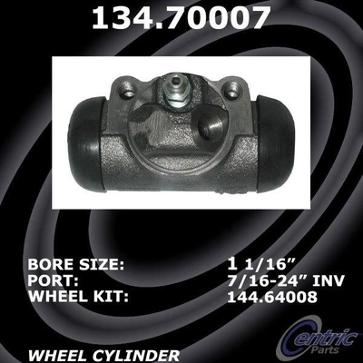 Cylindre de roue à droite arrière de CENTRIC PARTS - 134.70007 pa1