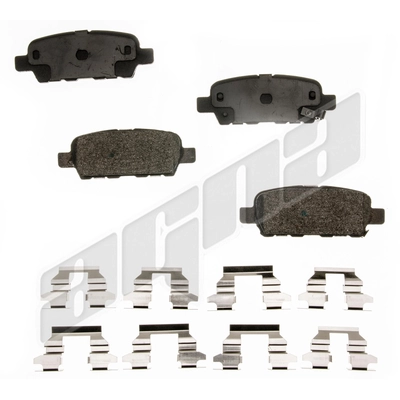 AGNA BRAKES - ALD1288M - Rear Semi Metallic Pads pa1