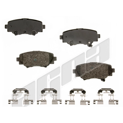 AGNA BRAKES - ALD1729M - Rear Semi Metallic Pads pa1