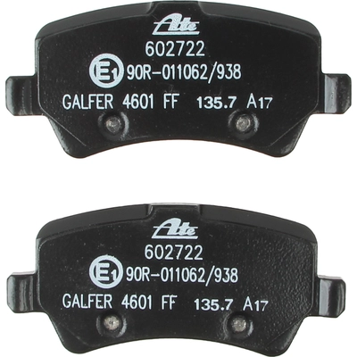 Rear Semi Metallic Pads by ATE - 602722 pa2