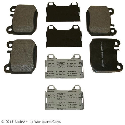 Rear Semi Metallic Pads by BECK/ARNLEY - 087-1716 pa1
