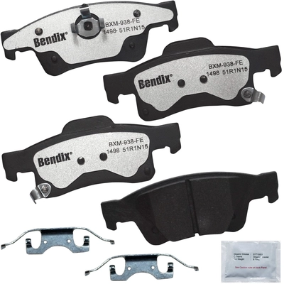 BENDIX - MKD1498FM - Semi-Metallic Rear Disc Brake Pads pa1