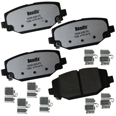 BENDIX - MKD1596FM - Semi-Metallic Rear Disc Brake Pads pa1