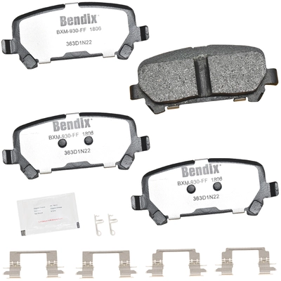 BENDIX - MKD1806FM - Semi-Metallic Rear Disc Brake Pads pa1