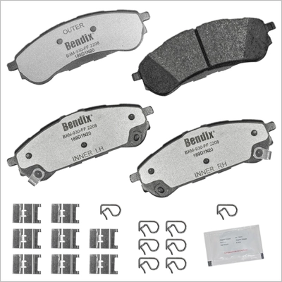 BENDIX - MKD2208FM - Semi-Metallic Rear Disc Brake Pads pa3