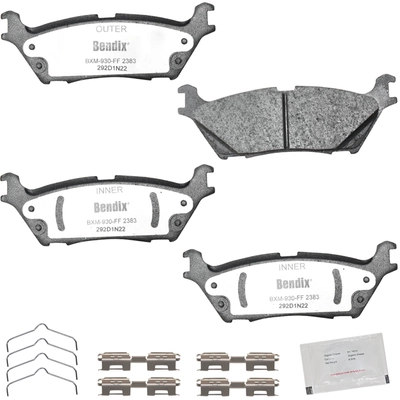 BENDIX - MKD2383FM - Semi-Metallic Rear Disc Brake Pads pa1