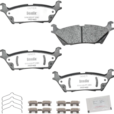 BENDIX - MKD2383FM - Semi-Metallic Rear Disc Brake Pads pa2