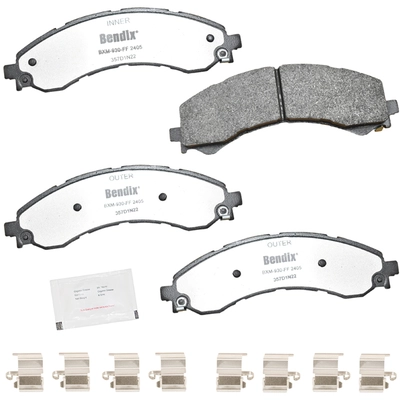 BENDIX - MKD2405FM - Semi-Metallic Rear Disc Brake Pads pa1