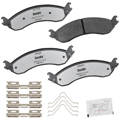 BENDIX - MKD2406FM - Semi-Metallic Rear Disc Brake Pads pa1