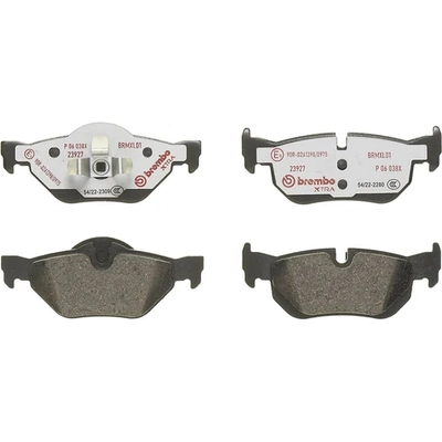 Rear Semi Metallic Pads by BREMBO - P06038X pa1