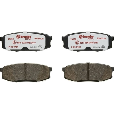Rear Semi Metallic Pads by BREMBO - P83098X pa1