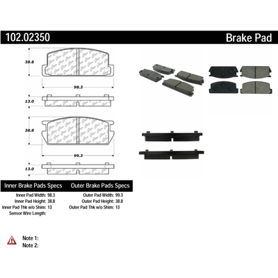 Rear Semi Metallic Pads by CENTRIC PARTS - 102.02350 pa5