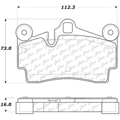 Rear Semi Metallic Pads by CENTRIC PARTS - 102.09780 pa8