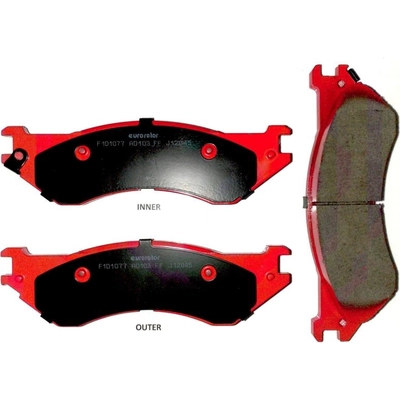 Rear Semi Metallic Pads by EUROROTOR - F1D1077H pa3
