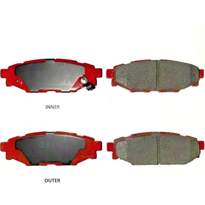 EUROROTOR - F1D1114H - Rear Semi Metallic Pads pa5