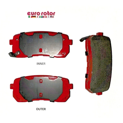 EUROROTOR - F1D1302H - Rear Semi Metallic Pads pa1