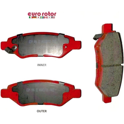 Rear Semi Metallic Pads by EUROROTOR - F1D1337H pa3