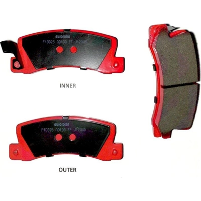 Rear Semi Metallic Pads by EUROROTOR - F1D325 pa3