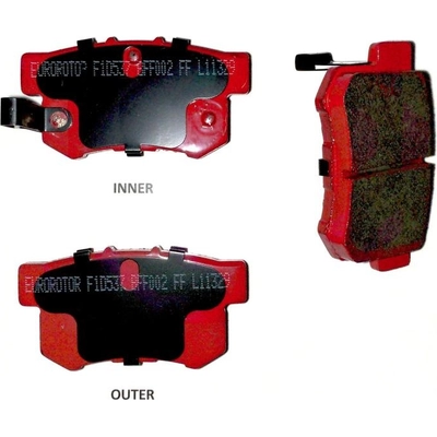 Rear Semi Metallic Pads by EUROROTOR - F1D537H pa4