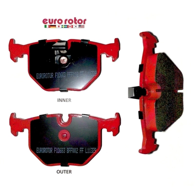 EUROROTOR - F1D683H - Rear Semi Metallic Pads pa1