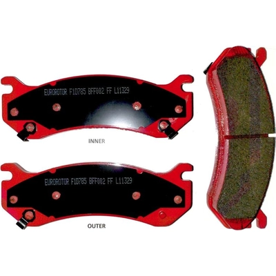 Rear Semi Metallic Pads by EUROROTOR - F1D785H pa4