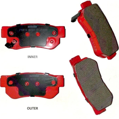 Rear Semi Metallic Pads by EUROROTOR - F1D813H pa4