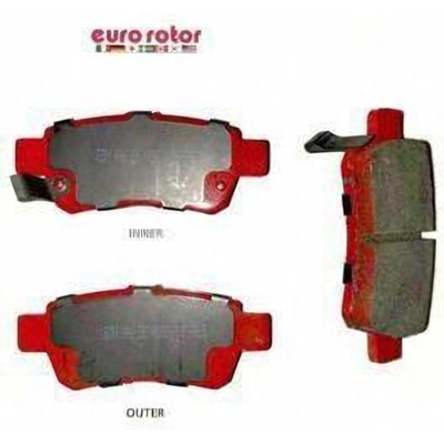 Plaquettes arrière semi-métallique de EUROROTOR - F1D1088H pa1