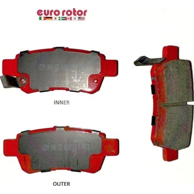 Rear Semi Metallic Pads by EUROROTOR - F1D1088H pa3