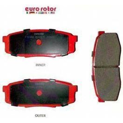 Rear Semi Metallic Pads by EUROROTOR - F1D1304 pa2