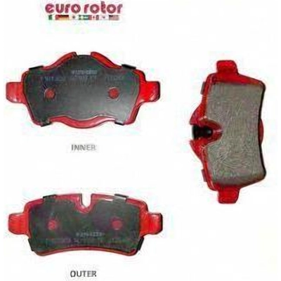 Rear Semi Metallic Pads by EUROROTOR - F1D1309H pa3