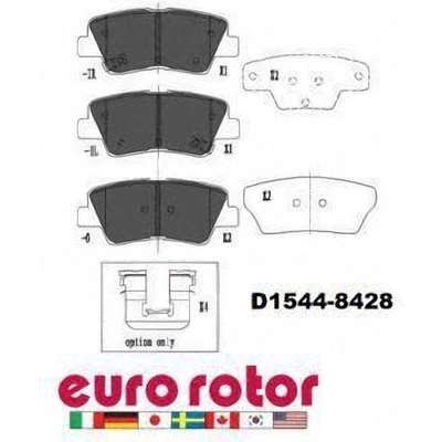 EUROROTOR - F1D1544H - Rear Semi Metallic Pads pa1
