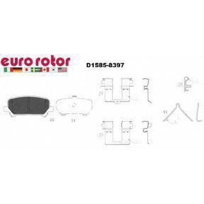 EUROROTOR - F1D1585H - Plaquettes arrière semi-métallique pa2