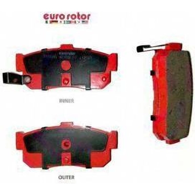 Plaquettes arrière semi-métallique par EUROROTOR - F1D595H pa1