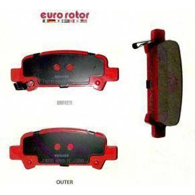 Rear Semi Metallic Pads by EUROROTOR - F1D770H pa2