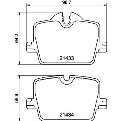 HELLA PAGID - 355040911 - Rear Semi Metallic Pads pa3