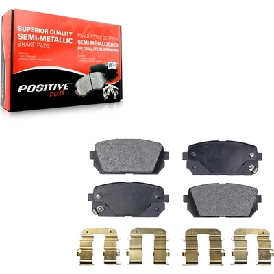 Rear Semi Metallic Pads by POSITIVE PLUS - PPF-D1296 pa4