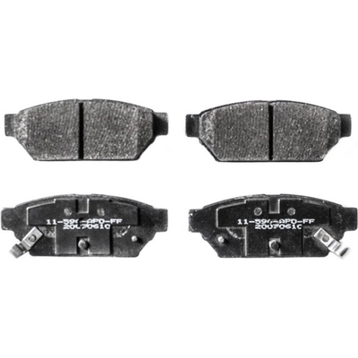 Rear Semi Metallic Pads by PROMAX - 11-596 pa2