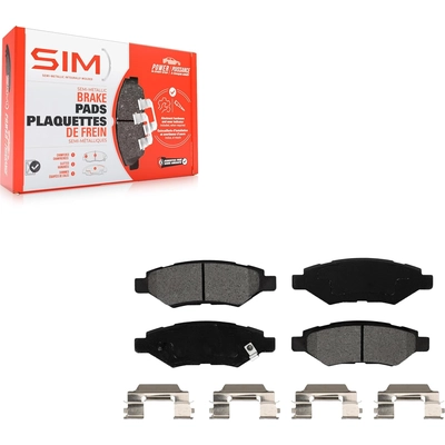 Rear Semi Metallic Pads by SIM - SIM-1337 pa4