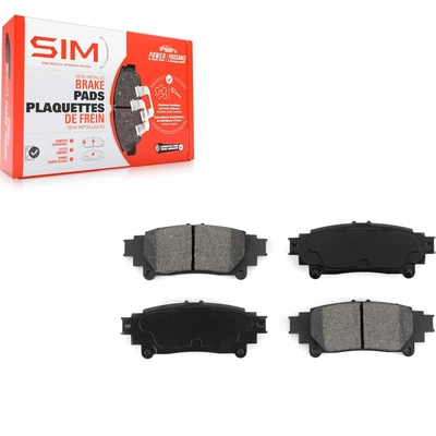 Rear Semi Metallic Pads by SIM - SIM-1391 pa3
