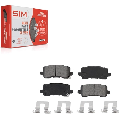 SIM - SIM-1698 - Rear Semi-Metallic Disc Brake Pads pa2