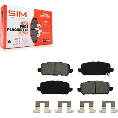 SIM - SIM-1841 - Rear Semi-Metallic Disc Brake Pads pa2