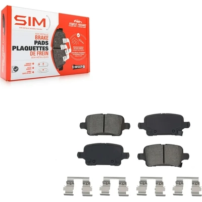 SIM - SIM-1857 - Rear Semi-Metallic Disc Brake Pads pa2