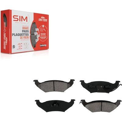 Rear Semi Metallic Pads by SIM - SIM-544 pa12